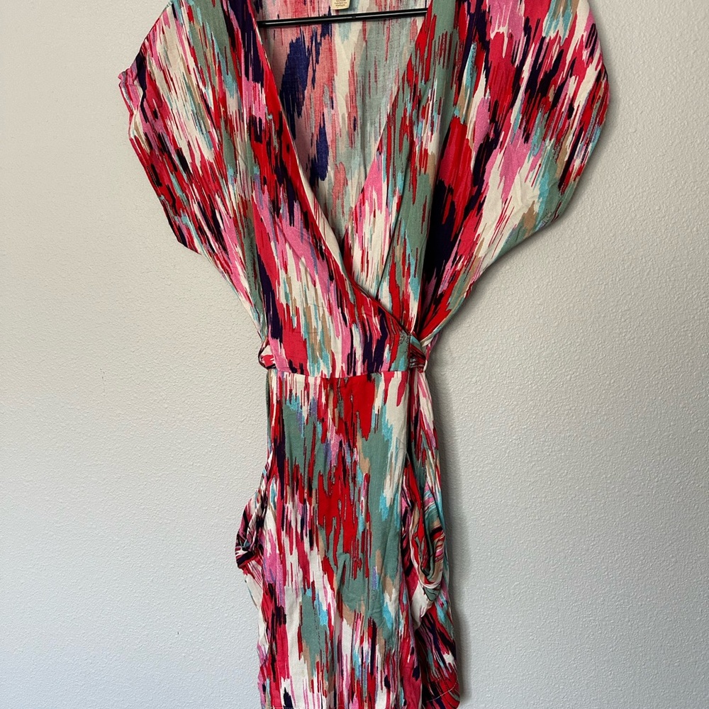Colorful Abstract Print Dress
